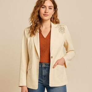 Cato Collection Limited Edition Ivory Blazer – Size XL (NWT)